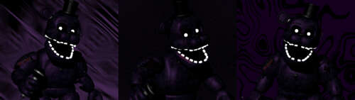 Shadow Freddy e Shadow Bonnie, personaggi della serie di videogiochi Five Nights... Dual UHD