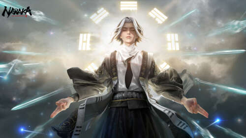 Un personaggio mago del gioco Naraka: Bladepoint che esegue un incantesimo magico... 4K (Ultra HD)