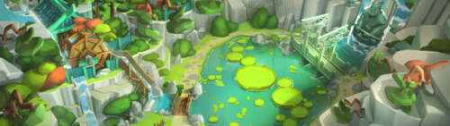 Fette di anguria, kiwi e agrumi dai colori vivaci volano nell’aria durante una fase... Dual UHD