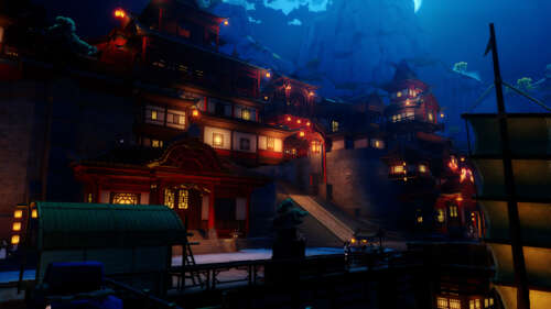 Un personaggio splendidamente realizzato nello stile artistico di Genshin Impact,... 4K (Ultra HD)