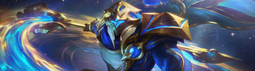 Jax, personaggio del videogioco League of Legends, in posizione di combattimento. Dual UHD