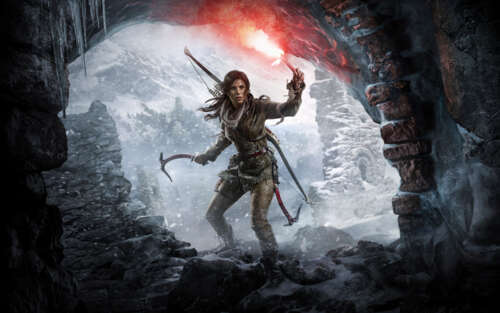 Lara Croft, l’iconica protagonista del videogioco Rise of the Tomb Raider, immersa... 7680x4800