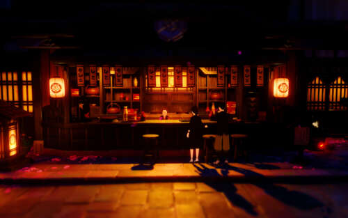 Un’illustrazione digitale dettagliata di un personaggio in stile anime, circondato... 7680x4800