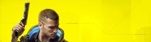 Un personaggio futuristico con innesti cibernetici blu luminosi, in piedi in un ambiente... Dual UHD