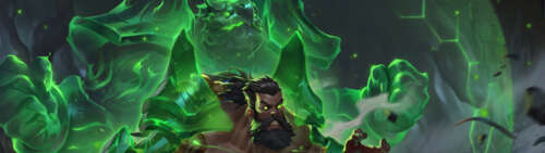 Udyr, lo Spirito Errante di League of Legends, in una posa primordiale e imponente. Dual UHD