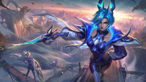 Fiora, la formidabile duellante di League of Legends, si preparò alla battaglia. 4K (Ultra HD)