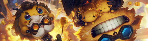 Heimerdinger e Ziggs, personaggi del videogioco League of Legends, rappresentati... Dual UHD