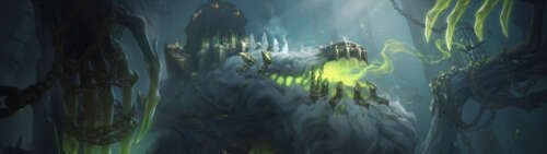 Una rappresentazione estremamente dettagliata e imponente di Cho’gath, personaggio... Dual UHD