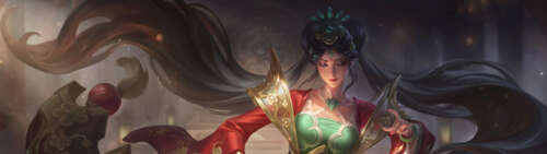 Un bellissimo ritratto di Sona, personaggio del videogioco League of Legends. Dual UHD