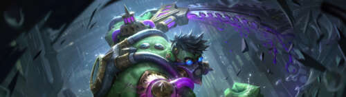 Il dottor Mundo, personaggio del videogioco League of Legends, è circondato da vapori... Dual UHD