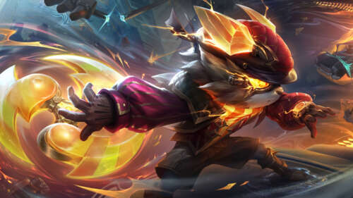 Un’illustrazione dinamica di Kennen, personaggio del videogioco League of Legends,... 8K