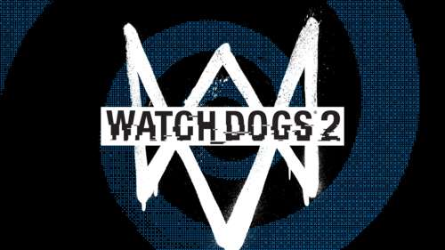 Logo del gioco Watch Dogs 2 e immagine del personaggio Marcus Holloway, ambientati... 8K