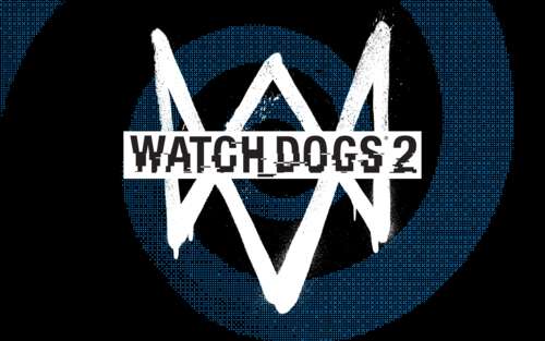 Logo del gioco Watch Dogs 2 e immagine del personaggio Marcus Holloway, ambientati... 7680x4800