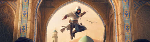 Basim Ibn Ishaq, personaggio del videogioco Assassin's Creed Mirage, indossa il suo... Dual UHD