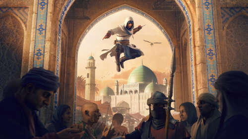 Basim Ibn Ishaq, personaggio del videogioco Assassin's Creed Mirage, indossa il suo... 4K (Ultra HD)