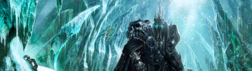 Un imponente cavaliere non morto, ricoperto di gelo e con un’armatura intrisa di... Dual UHD