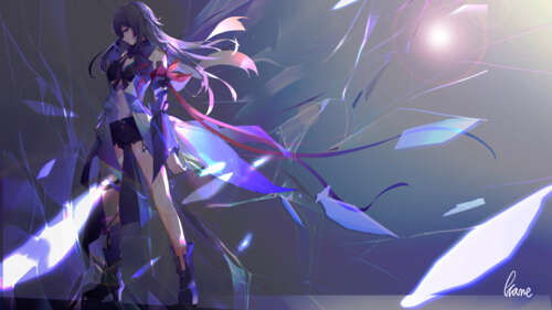 Un ritratto cinematografico di Seele Vollerei, tratta da Honkai: Star Rail, che ne... 4K (Ultra HD)