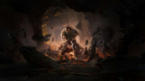 Un guerriero vichingo temprato dalle battaglie, con una pesante armatura scura e... 4K (Ultra HD)