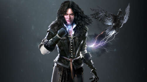 Un ritratto dettagliato della strega Yennefer di Vengerberg, tratta dal videogioco... 4K (Ultra HD)