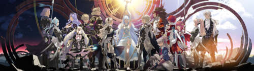 Azura e Corrin, personaggi del videogioco Fire Emblem Fates, sono ritratti insieme. Dual UHD