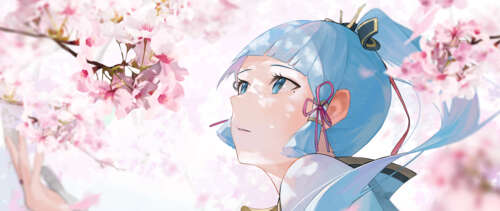 Un ritratto dettagliato del personaggio Kamisato Ayaka, tratto da Genshin Impact. Desktop