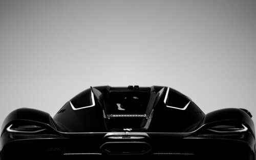 Una vista dettagliata dell’hypercar Koenigsegg Jesko Absolut, con particolare attenzione... 7680x4800