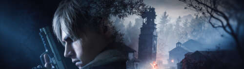 Leon S. Kennedy, protagonista di Resident Evil 4 (2023), immerso in un’atmosfera... Dual UHD