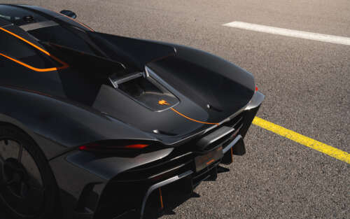 Una Koenigsegg Jesko Absolut, un’hypercar elegante e aerodinamica, ripresa in un... 7680x4800