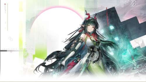 Ragazza in stile anime che indossa un abbigliamento tattico futuristico ispirato... 4K (Ultra HD)