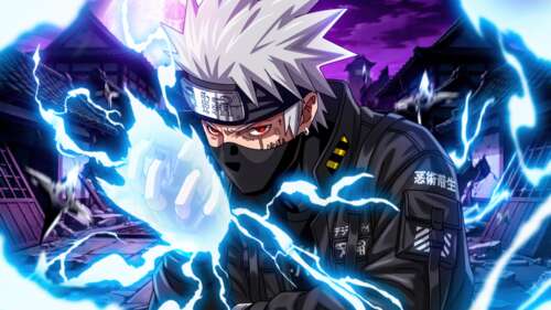 Un ritratto ravvicinato e dettagliato di Kakashi Hatake, personaggio della serie... 4K (Ultra HD)