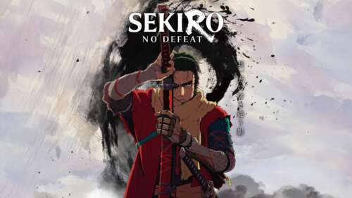 Locandina di un anime che raffigura un personaggio con i capelli argentati, vestito...