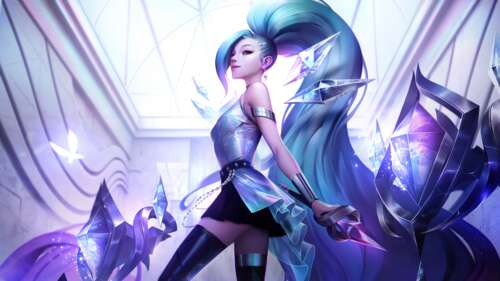 Seraphine, tratta dal videogioco League of Legends, è rappresentata in uno stile... 4K (Ultra HD)