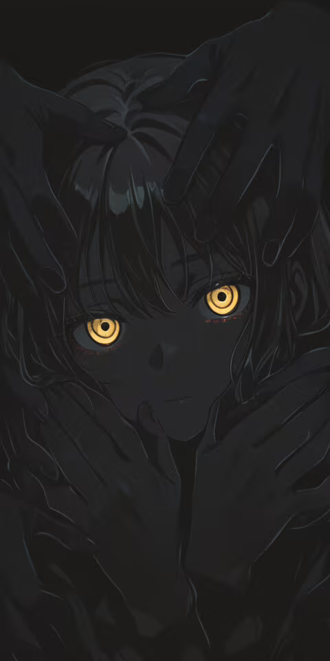 Un primo piano in stile anime di Kurumi Tokisaki, tratta dalla serie Date A Live:...