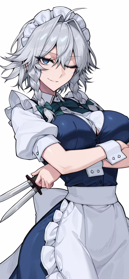 Sakuya Izayoi, personaggio del videogioco Touhou Project, è una cameriera con i capelli... Apple iPhone XS