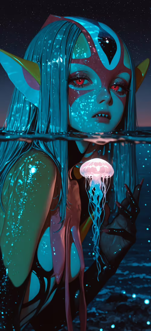 Un’illustrazione del personaggio anime Mutio, proveniente da Blue Submarine No. 6,... Honor Magic6 Pro