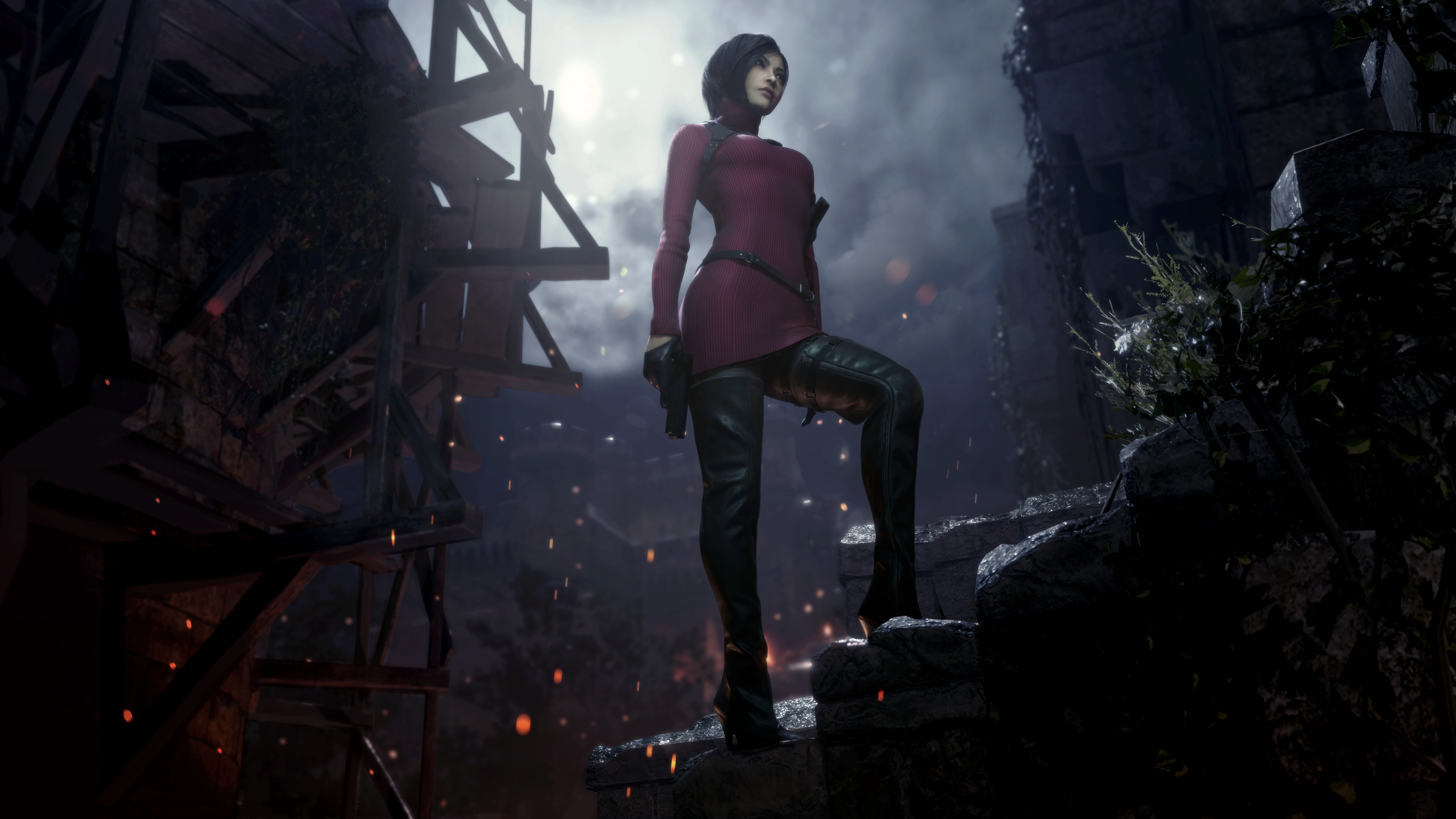 Una rappresentazione molto dettagliata di Ada Wong tratta dal videogioco Resident Evil 4 (2023).