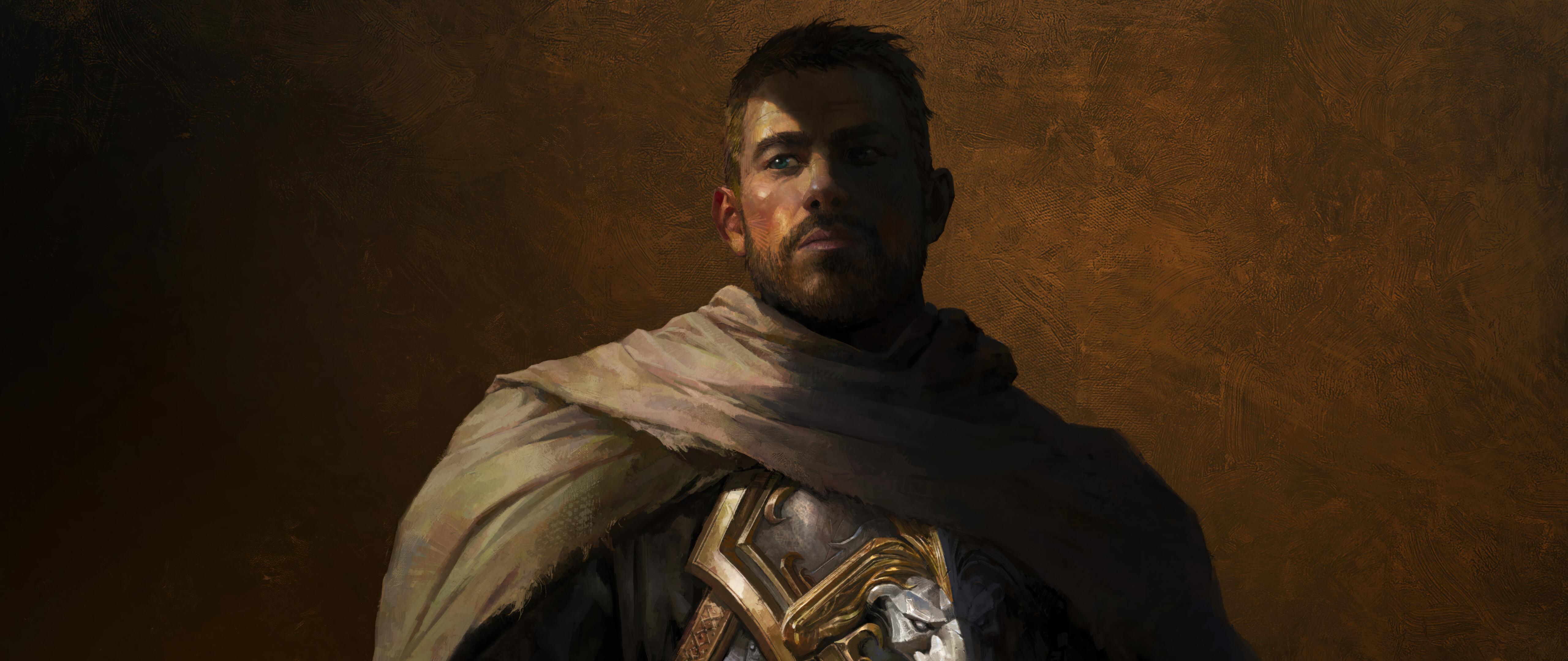 Anduin Wrynn, proveniente da World of Warcraft: The War Within, indossa un’armatura maestosa.