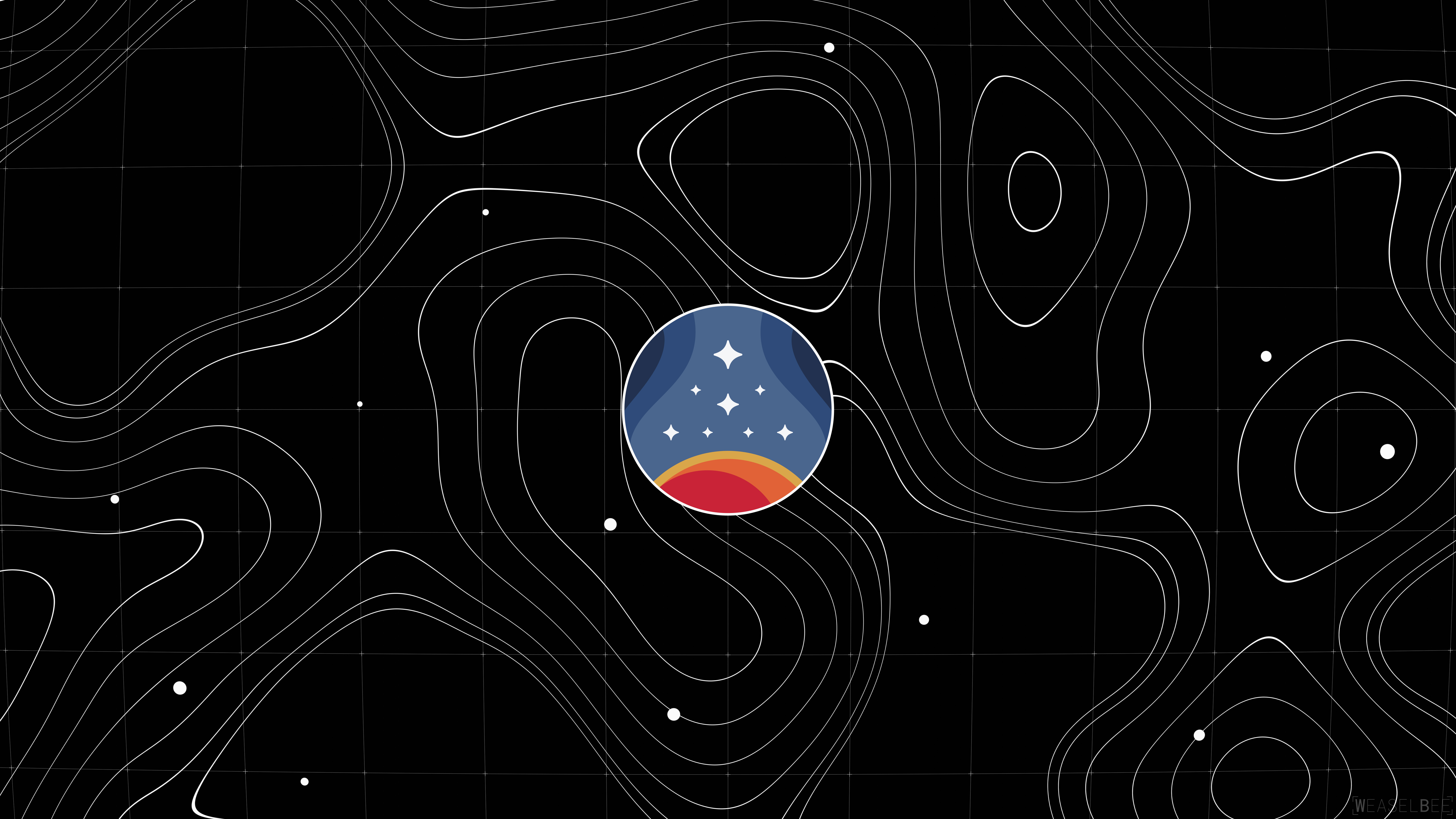 Illustrazione minimalista di fantascienza, con toni scuri, che raffigura la sagoma di un astronauta nello spazio profondo, caratterizzata da un forte contrasto tra il nero e le tonalità scure, ottimizzata per schermi OLED.