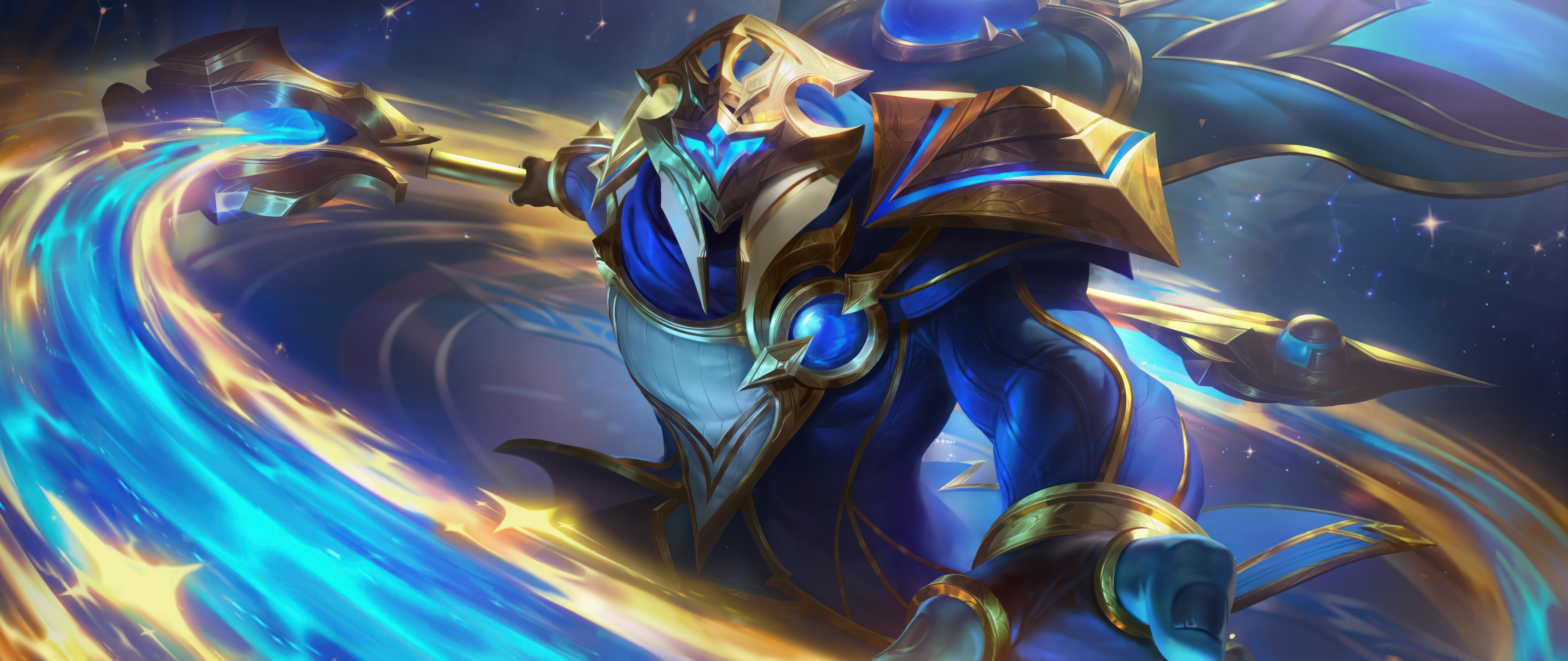 Jax, personaggio del videogioco League of Legends, in posizione di combattimento.