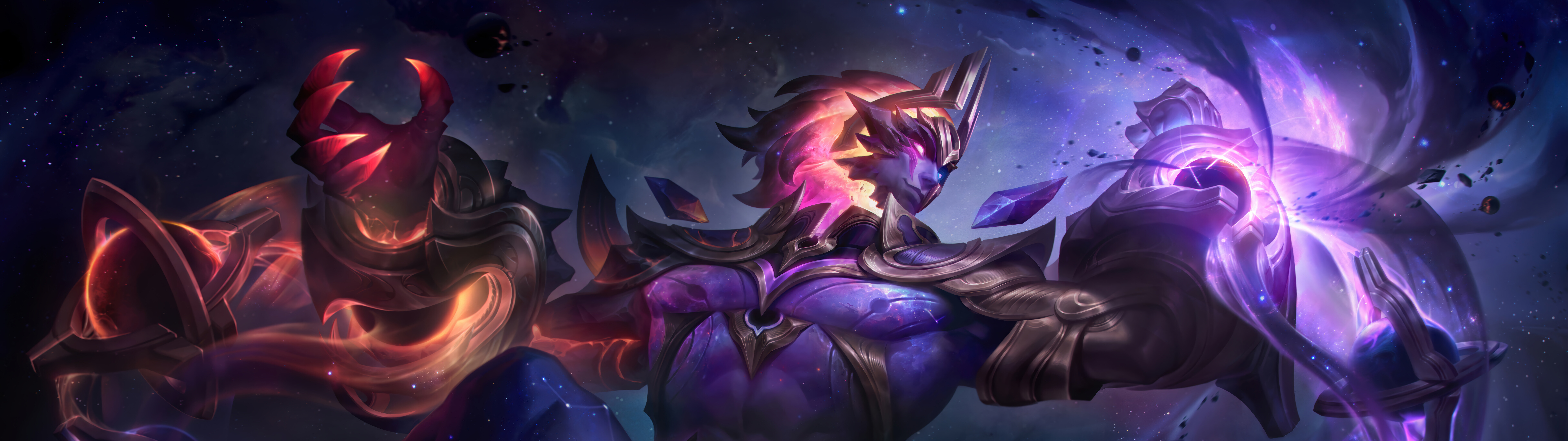 Sylas, personaggio del videogioco League of Legends, dimostra le sue abilità magiche e la sua forte presenza.