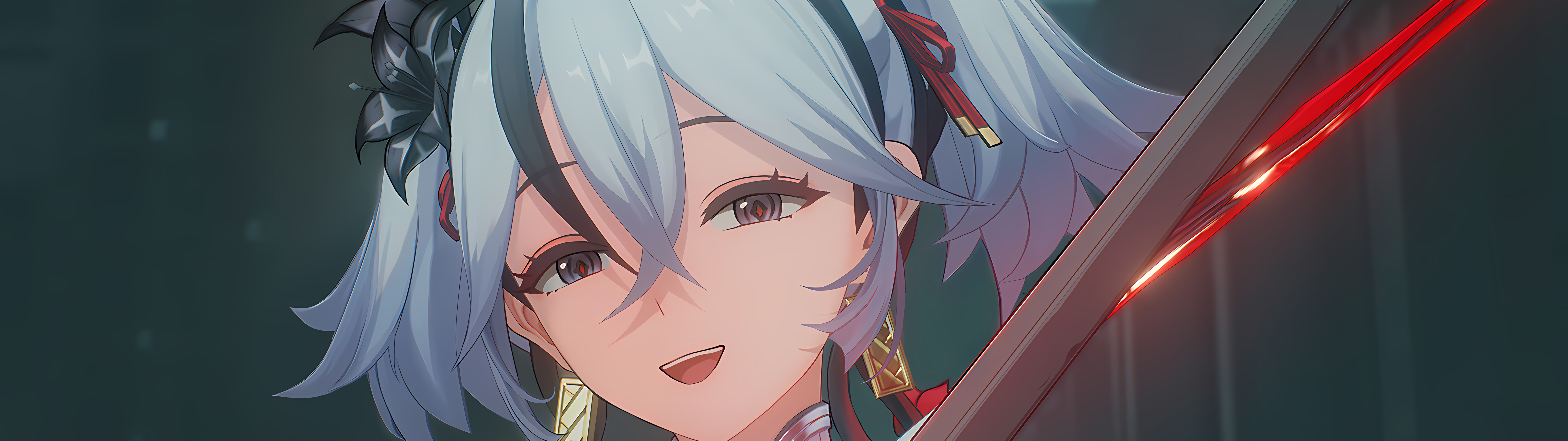 Un’illustrazione dettagliata del personaggio di Camellya, tratta dal videogioco Wuthering Waves.