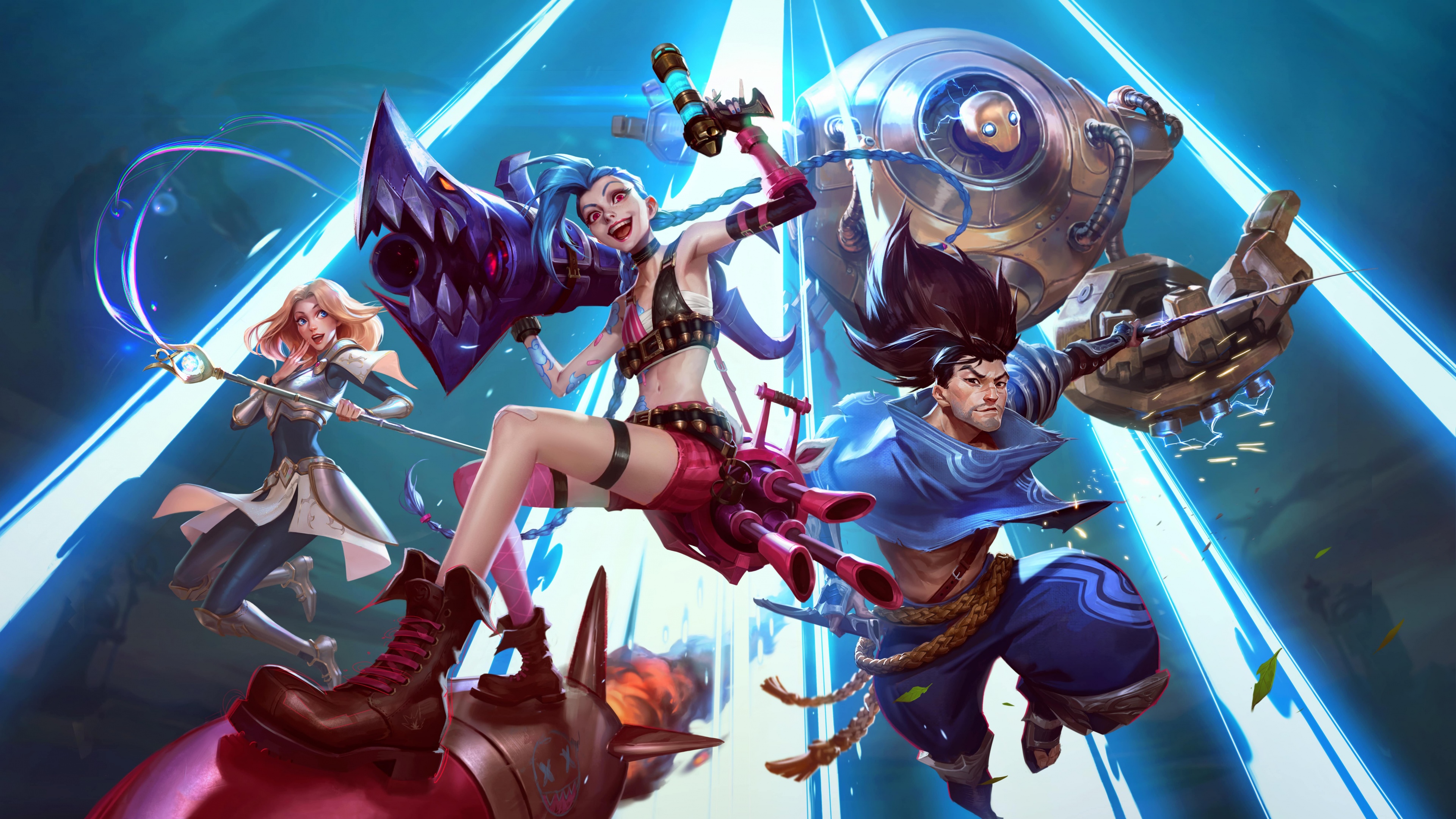 Lux e Jinx, personaggi del gioco League of Legends: Wild Rift.
