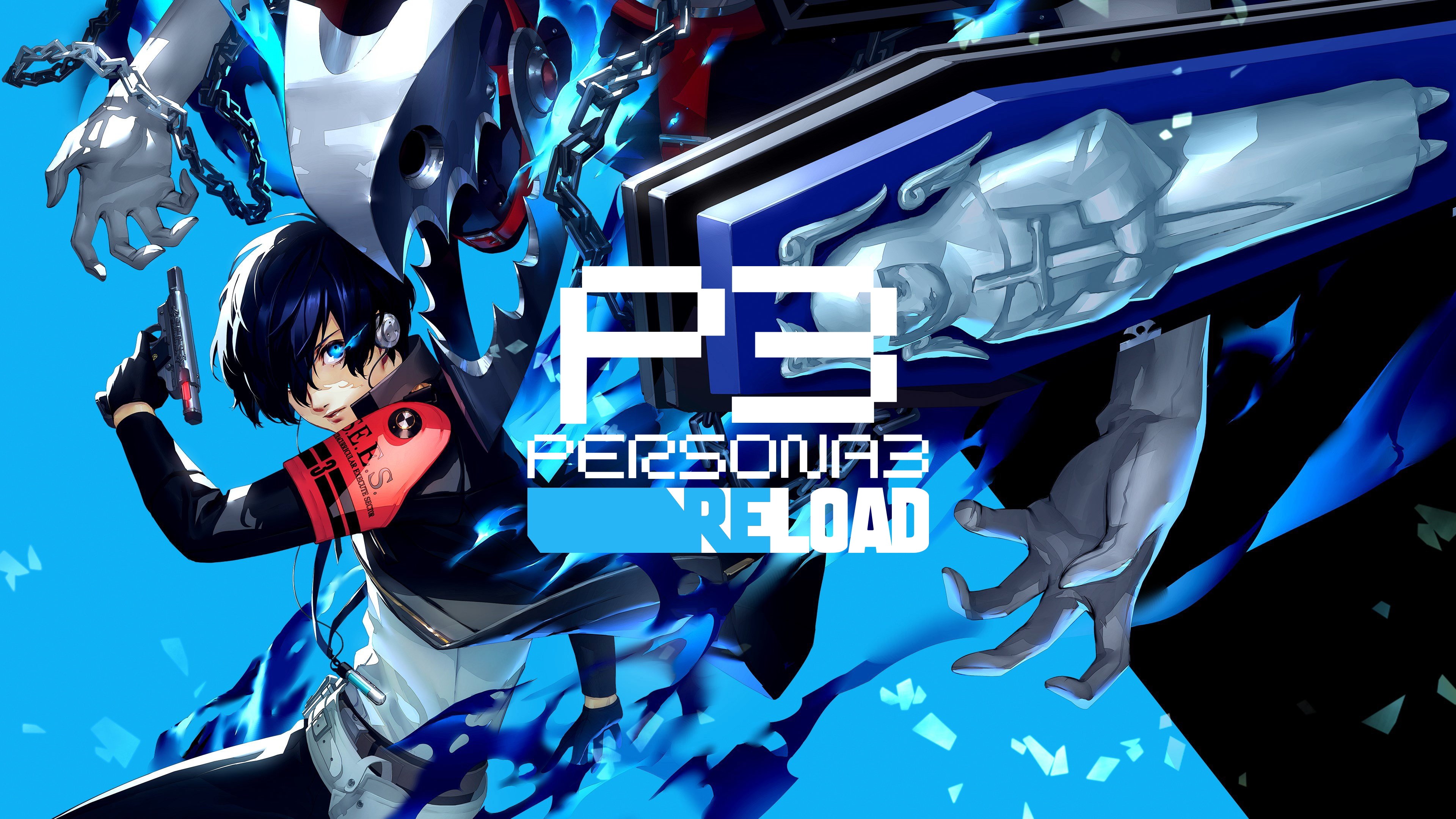 Un ritratto ad alta risoluzione del personaggio Makoto Yuki, tratto dal videogioco Persona 3 Reload e realizzato nello stile grafico ufficiale del gioco.