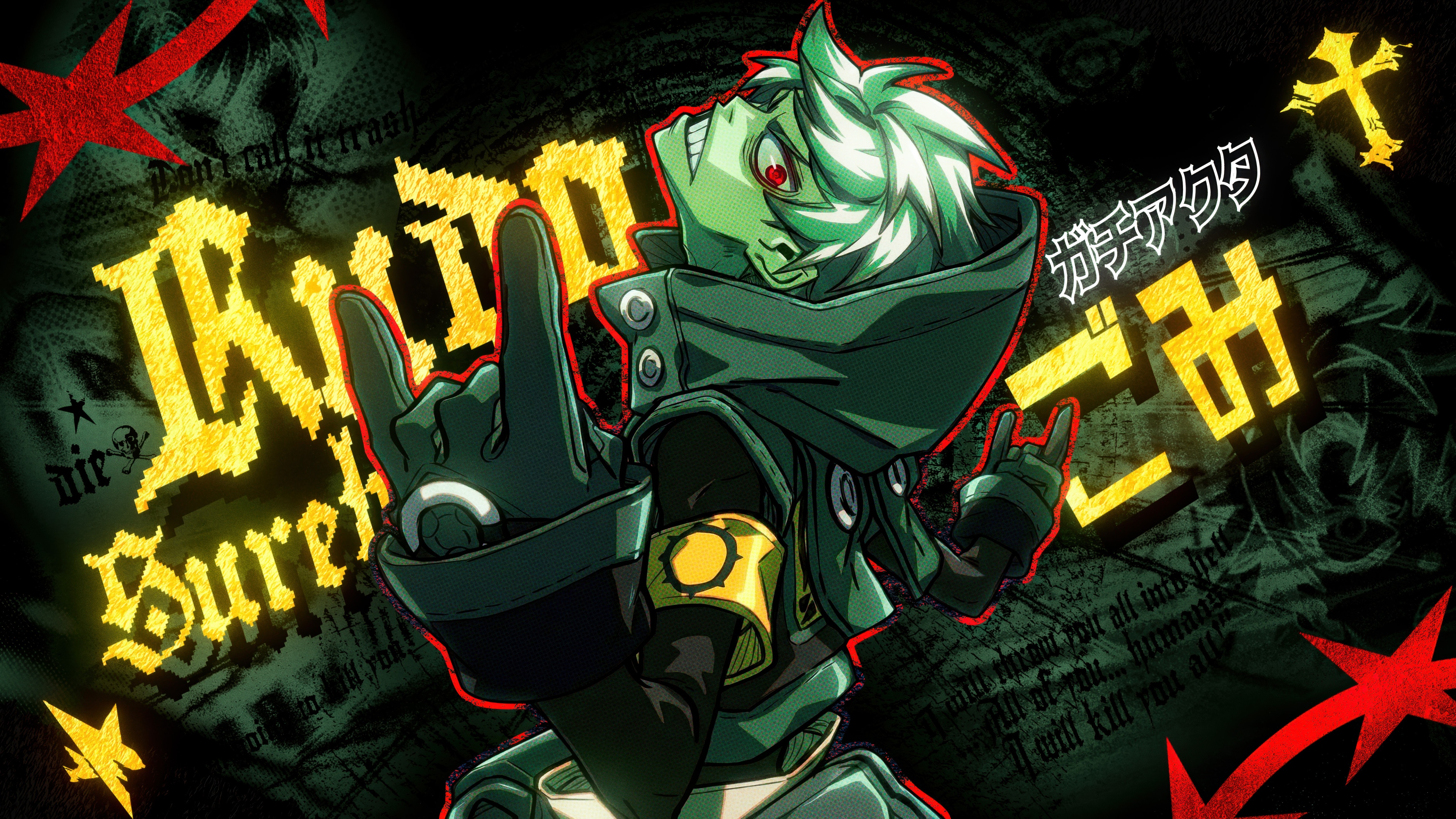 Un’illustrazione dettagliata del personaggio di Rudo Surebrec, tratta dal manga Gachiakuta.