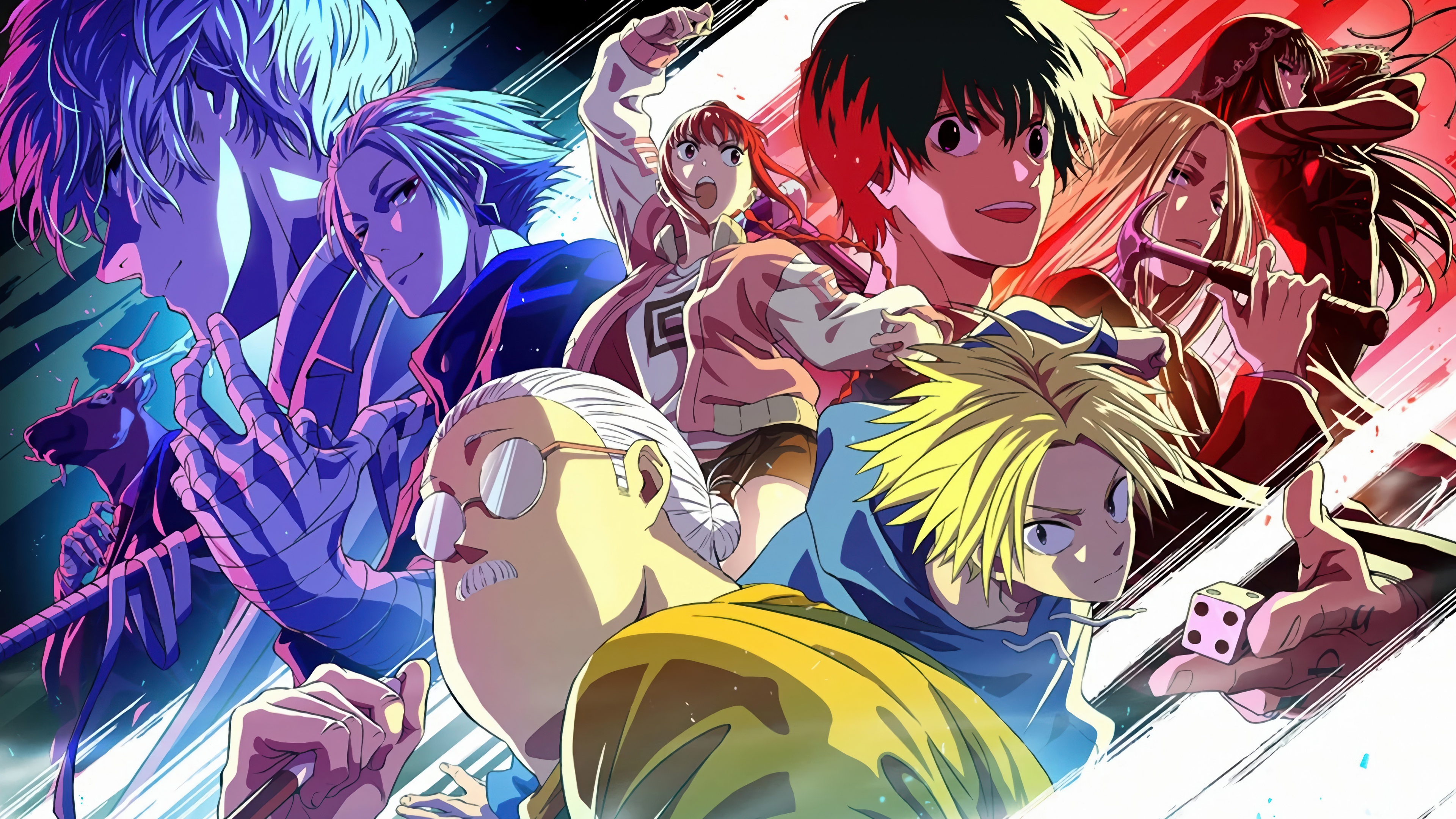 Locandina ufficiale in stile anime per la serie «Sakamoto Days», con i personaggi Taro Sakamoto, Shin Asakura e Yoichi Nagumo.